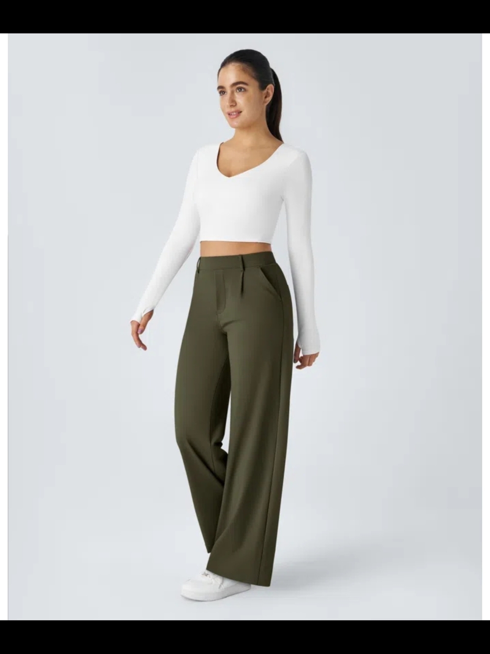 Halara Flex DayStretch High Waisted Pocket Straight Leg Work Pants